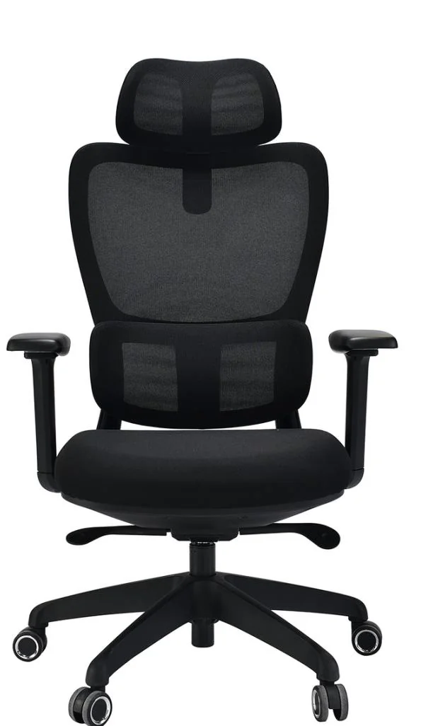[MINGGE-MGA1094] Fauteuil maille MGA1094 – double lombaire 5 niveaux, assise mousse 60 mm, mécanisme auto-pesant 4 positions