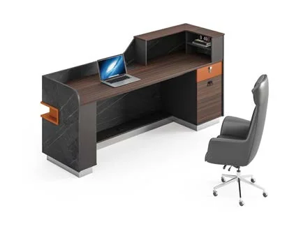 Reception desk LA-660-20 – 2000 mm (Dark walnut (M045))