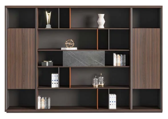 Armoire de rangement LA-640 – 3000 mm (Noyer foncé (M045))