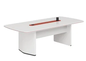 Table de réunion LC-930 – 2400 mm (Blanc ivoire)