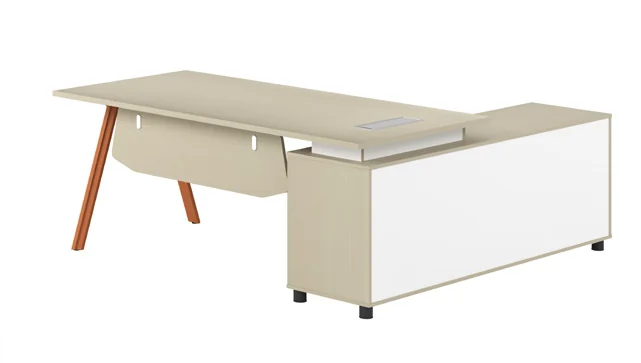 Bureau de direction LE-711 – 1800 mm (Poirier doré (M046), 1800 x 1500 x 750)