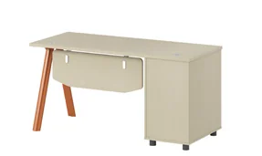 Bureau de manager LE-712 – 1200 mm (Poirier doré (M046), 1400 x 600 x 750)
