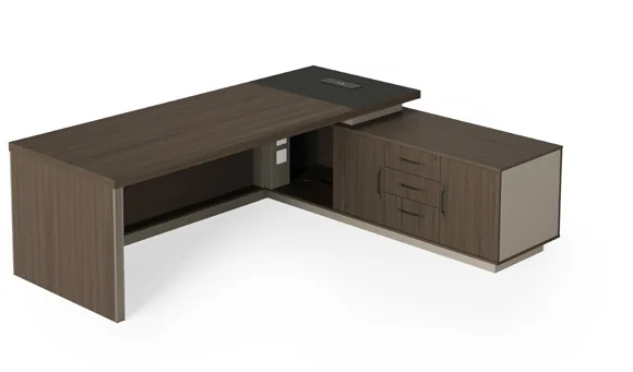 Bureau de direction LB-802-24 – 2400 mm (Bois foncé (M047))
