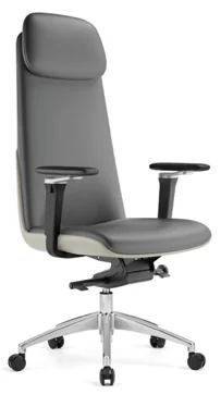 [AMBITION-AM-2508A] Fauteuil de direction AM 2508A – dossier haut, cuir PU, têtière intégrée