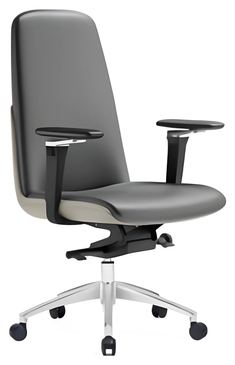 [AMBITION-AM-2508B] Fauteuil de direction AM 2508B – dossier moyen, cuir PU