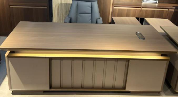 [XIAN-XA-25-03S-2000X850] Bureau de direction XA-25-03S avec retour bas, LED et recharge (2000 x 850 x 750)