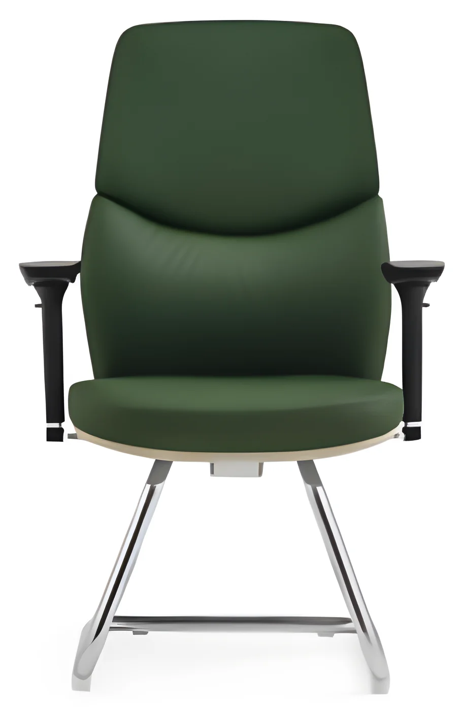 Visitor chair AM 2410D – cantilever base, PU leather