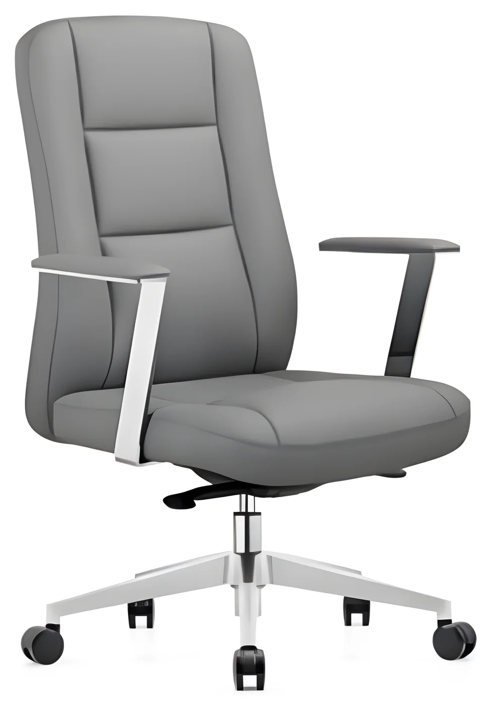 [AMBITION-AM-2507B] Fauteuil de direction AM 2507B – dossier moyen, cuir PU