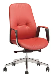[AMBITION-AM-2520B] Fauteuil de direction AM 2520B – dossier moyen, cuir PU
