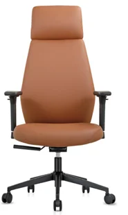 [AMBITION-AM-2518A] Fauteuil de direction AM 2518A – dossier haut, cuir PU, têtière intégrée