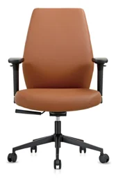 [AMBITION-AM-2518B] Fauteuil de direction AM 2518B – dossier moyen, cuir PU