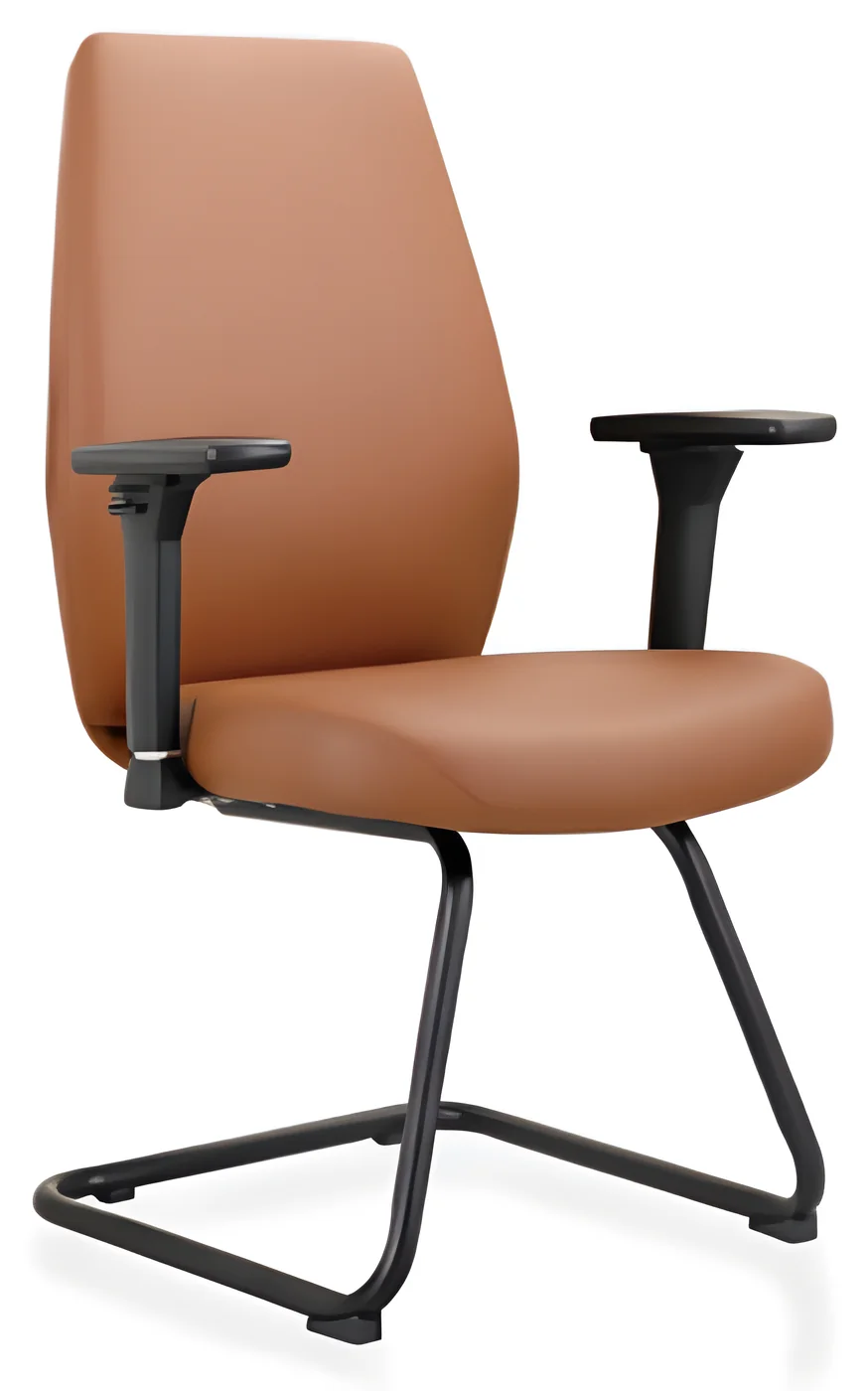 Visitor chair AM 2518C – cantilever base, PU leather