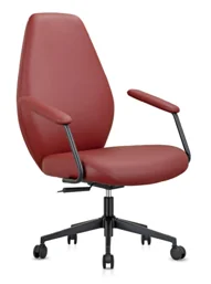 [AMBITION-AM-2515B] Fauteuil de direction AM 2515B – dossier moyen, cuir PU
