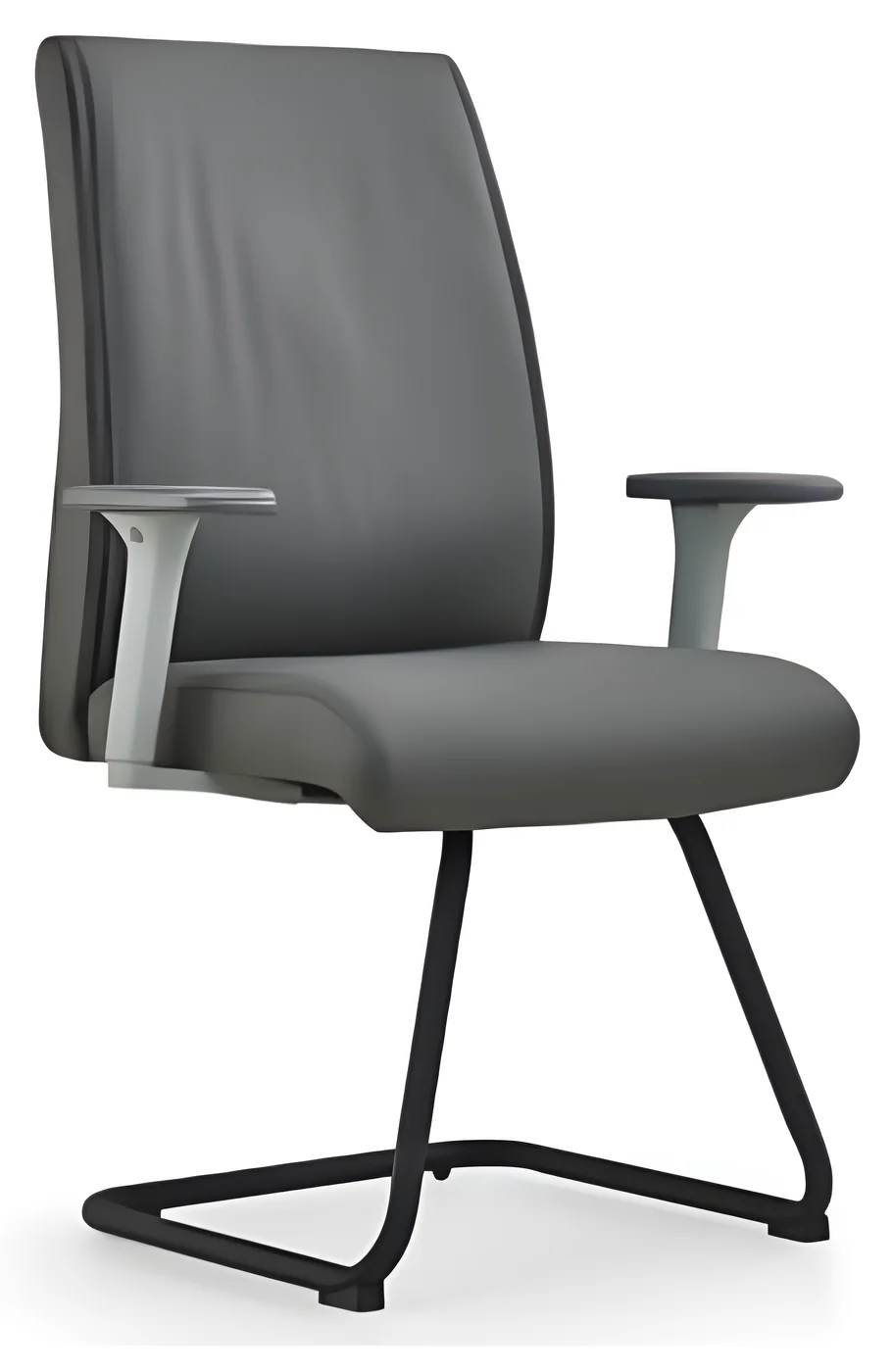 Visitor chair AM 2301C – cantilever base, PU leather