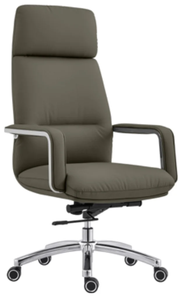 High back executive chair AM 2316A – PU leather, integrated headrest