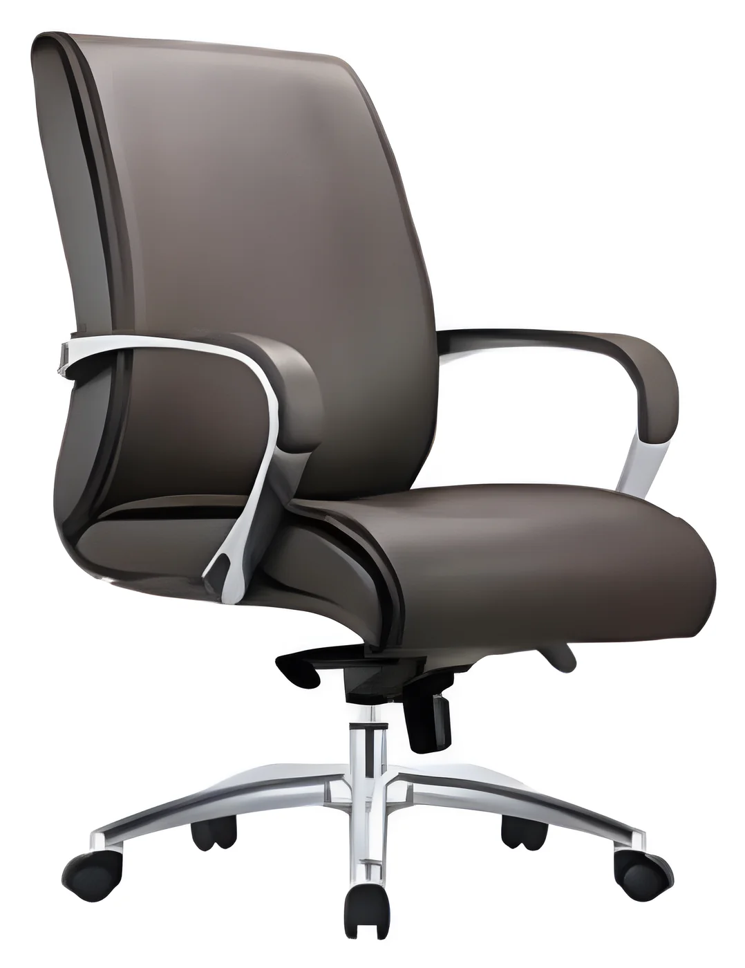 [AMBITION-AM-1716B] Fauteuil de direction AM 1716B – dossier moyen, cuir PU