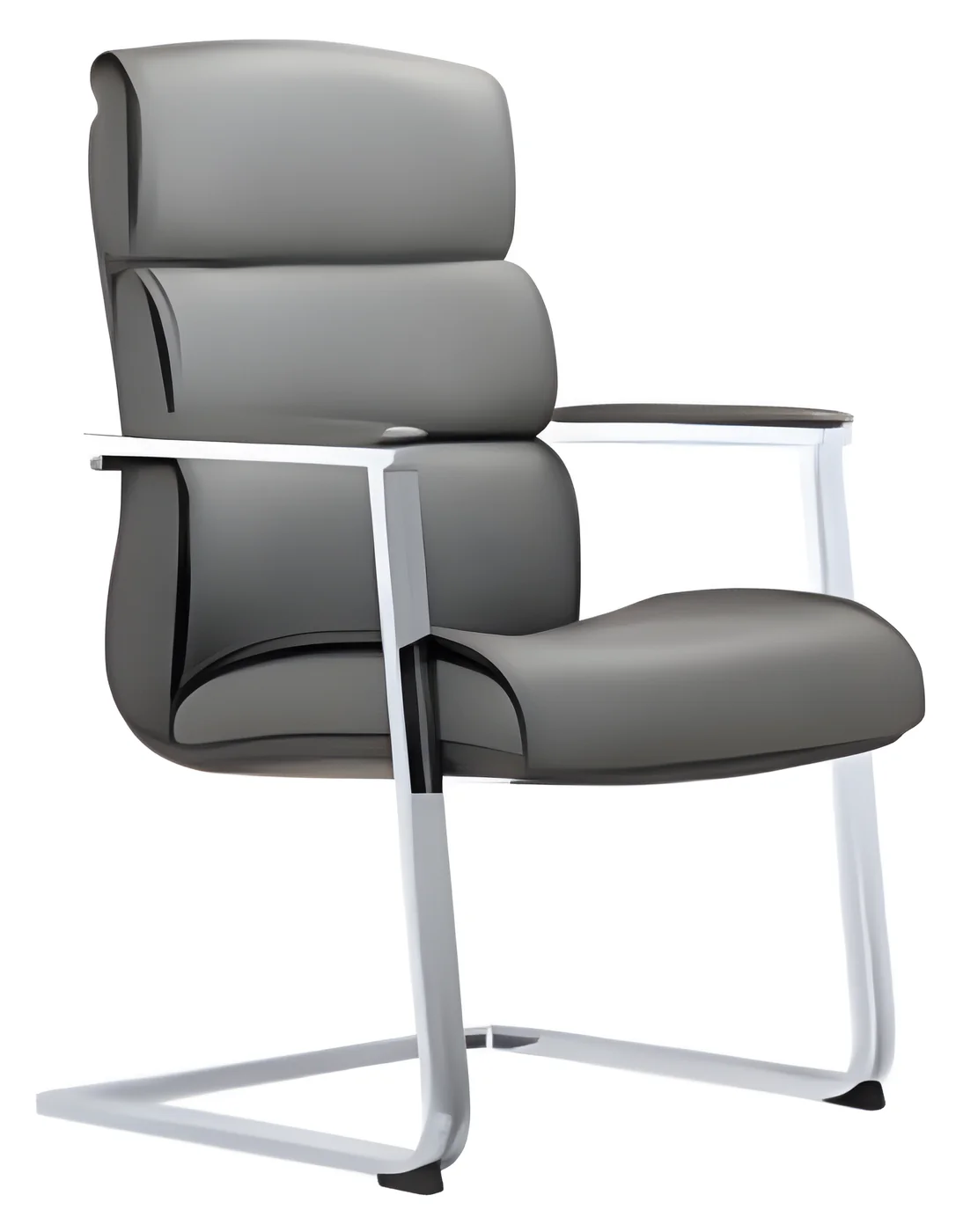 Visitor chair AM 2020C – cantilever base, PU leather