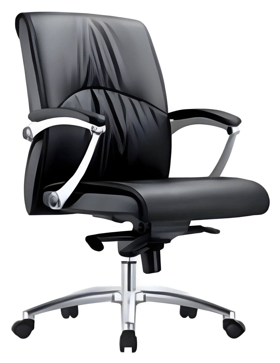 Medium back executive chair AM-12-28B-1 – PU leather
