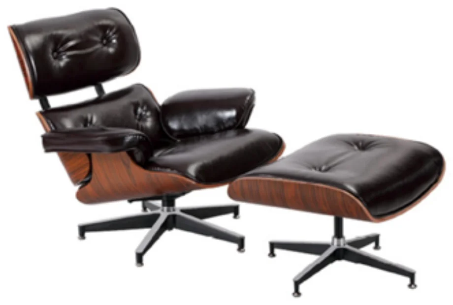 Lounge chair AM 8201 with ottoman – PU leather