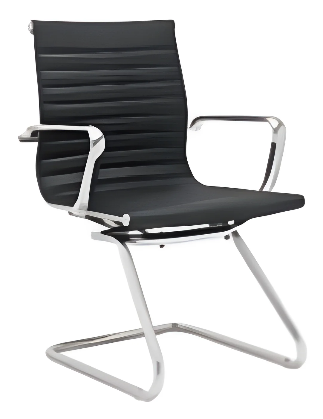 Visitor chair AM-10-10D-1 – cantilever base, PU leather
