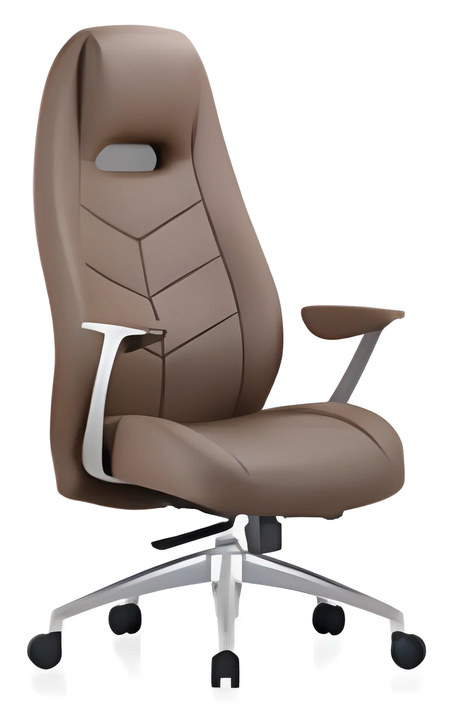 [AMBITION-AM-1612A] Fauteuil de direction AM 1612A – dossier haut, cuir PU, têtière intégrée