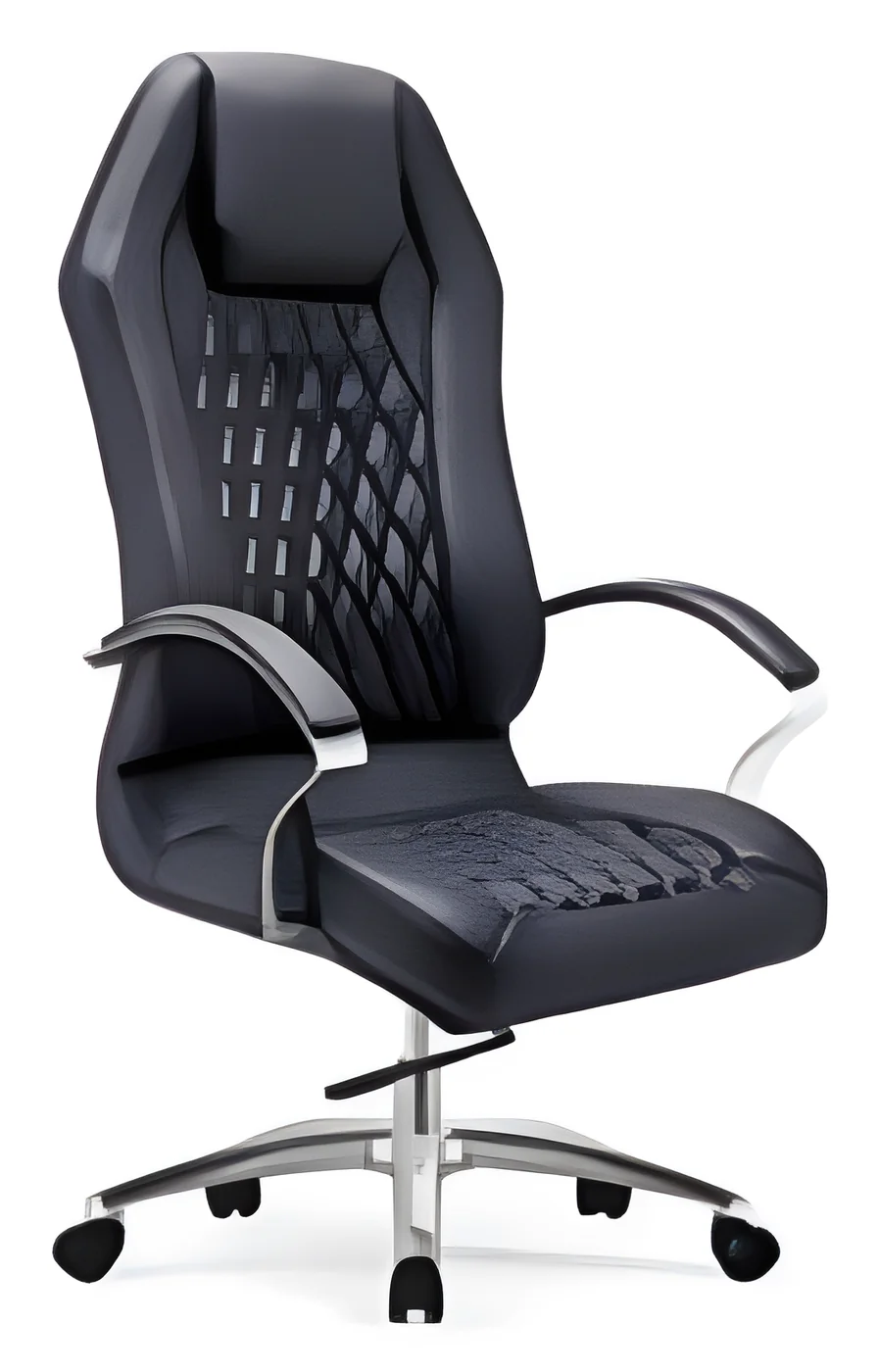 [AMBITION-AM-1713A-1] High back executive chair AM 1713A-1 – PU leather, integrated headrest