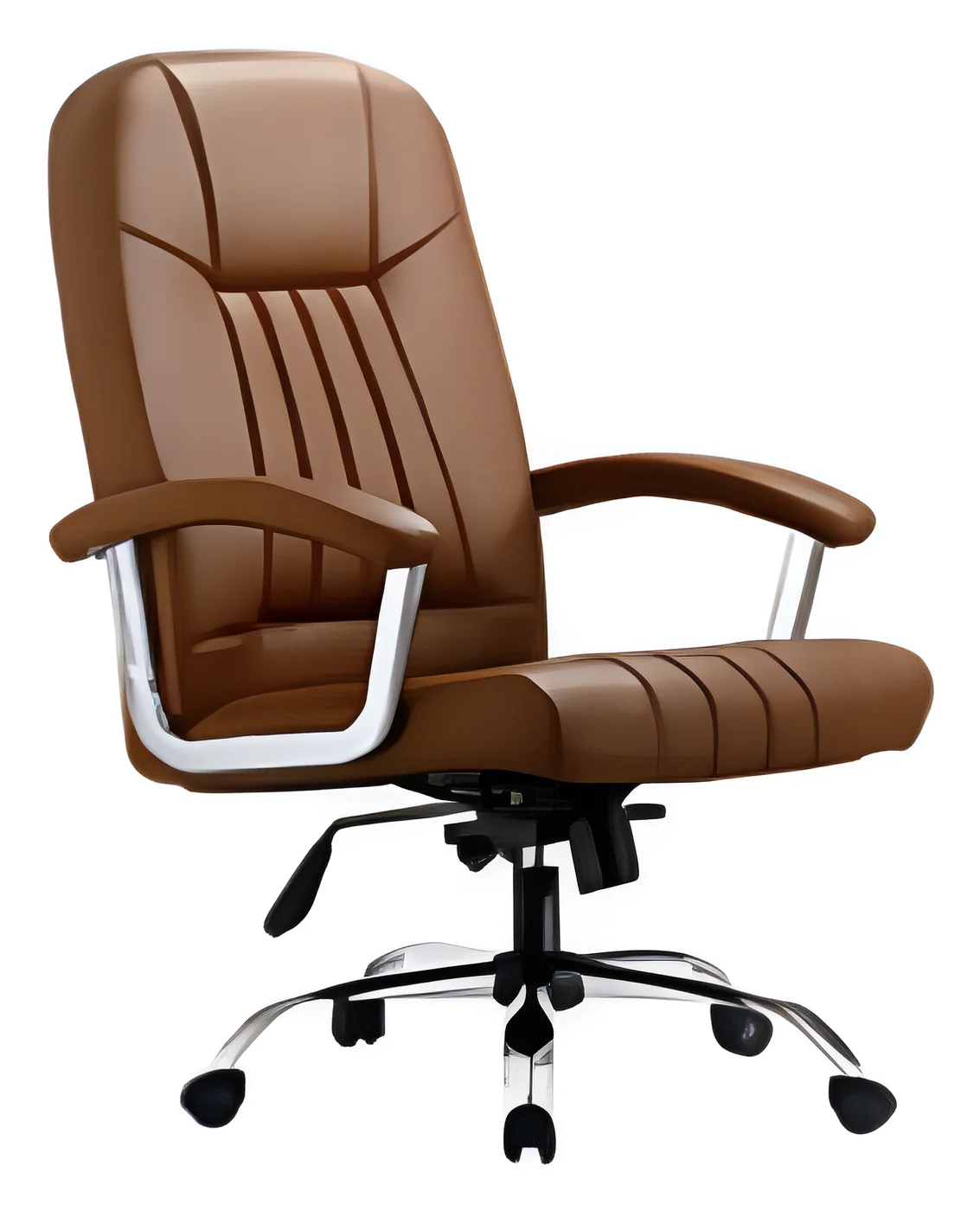 [AMBITION-AM-1322B] Fauteuil de direction AM 1322B – dossier moyen, cuir PU