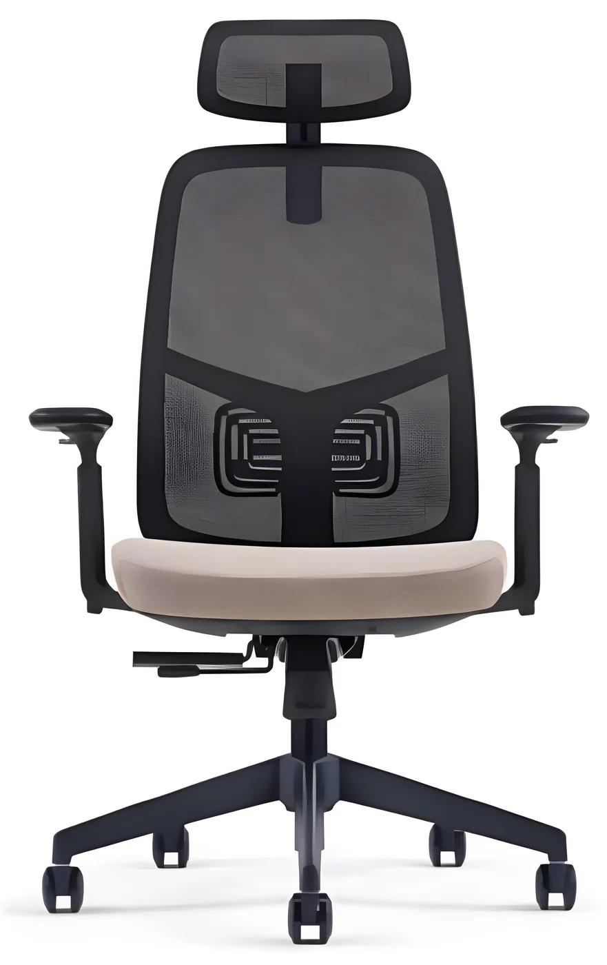 [AMBITION-AM-834A] Siège ergonomique AM 834A – dossier haut, résille, têtière réglable