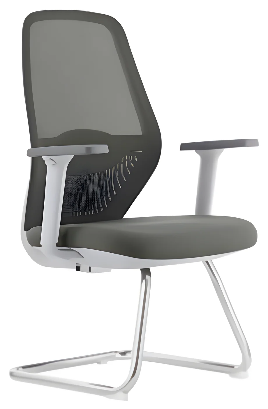 Chaise visiteur AM 822CW – piètement luge, résille