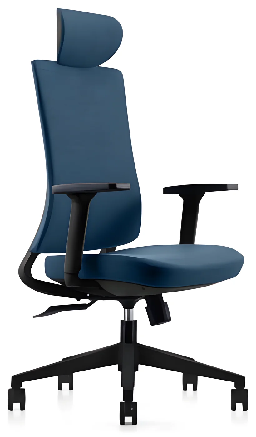 Siège ergonomique AM 813A – dossier haut, tissu, têtière réglable