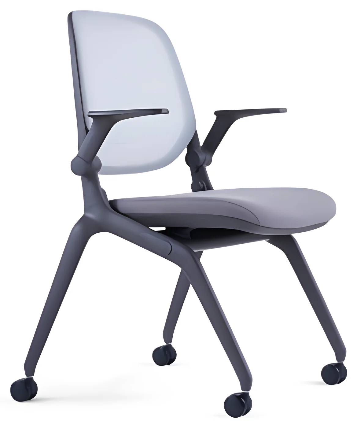 Chaise de formation AM 820A – dossier résille, sur roulettes