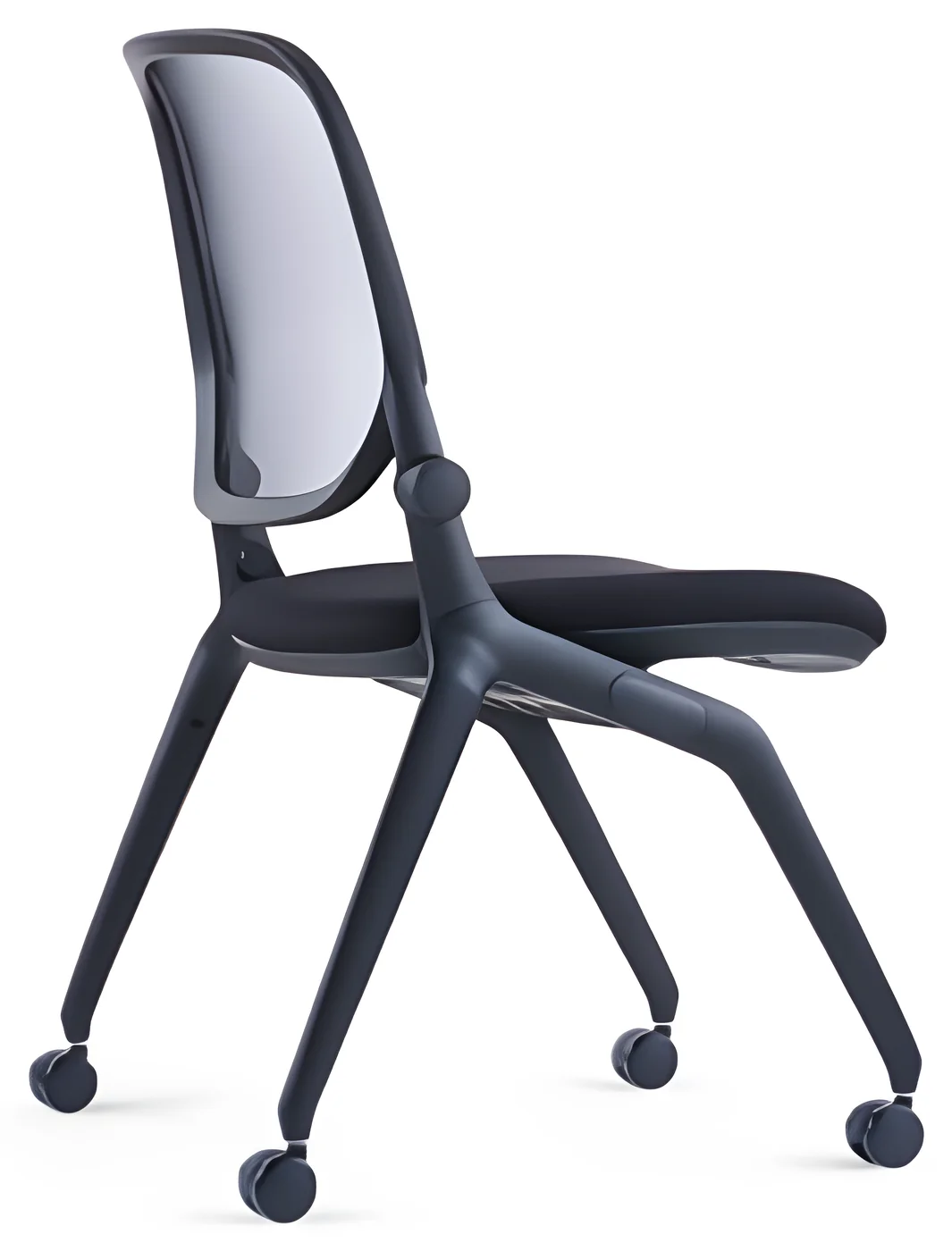 [AMBITION-AM-820] Training chair AM 820 – mesh back, on casters