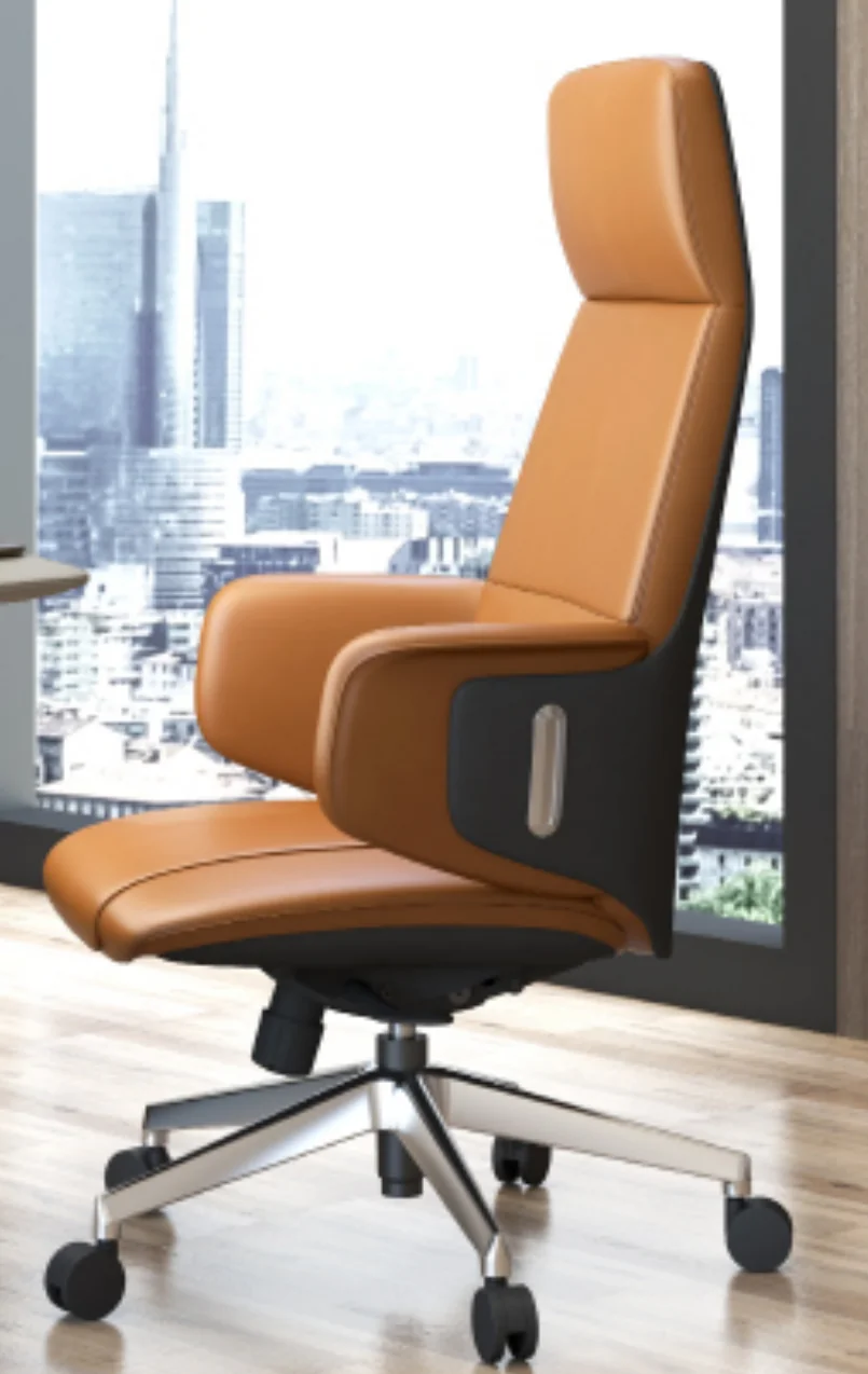 [AMBITION-AM-2416A] High back executive chair AM 2416A – PU leather, integrated headrest